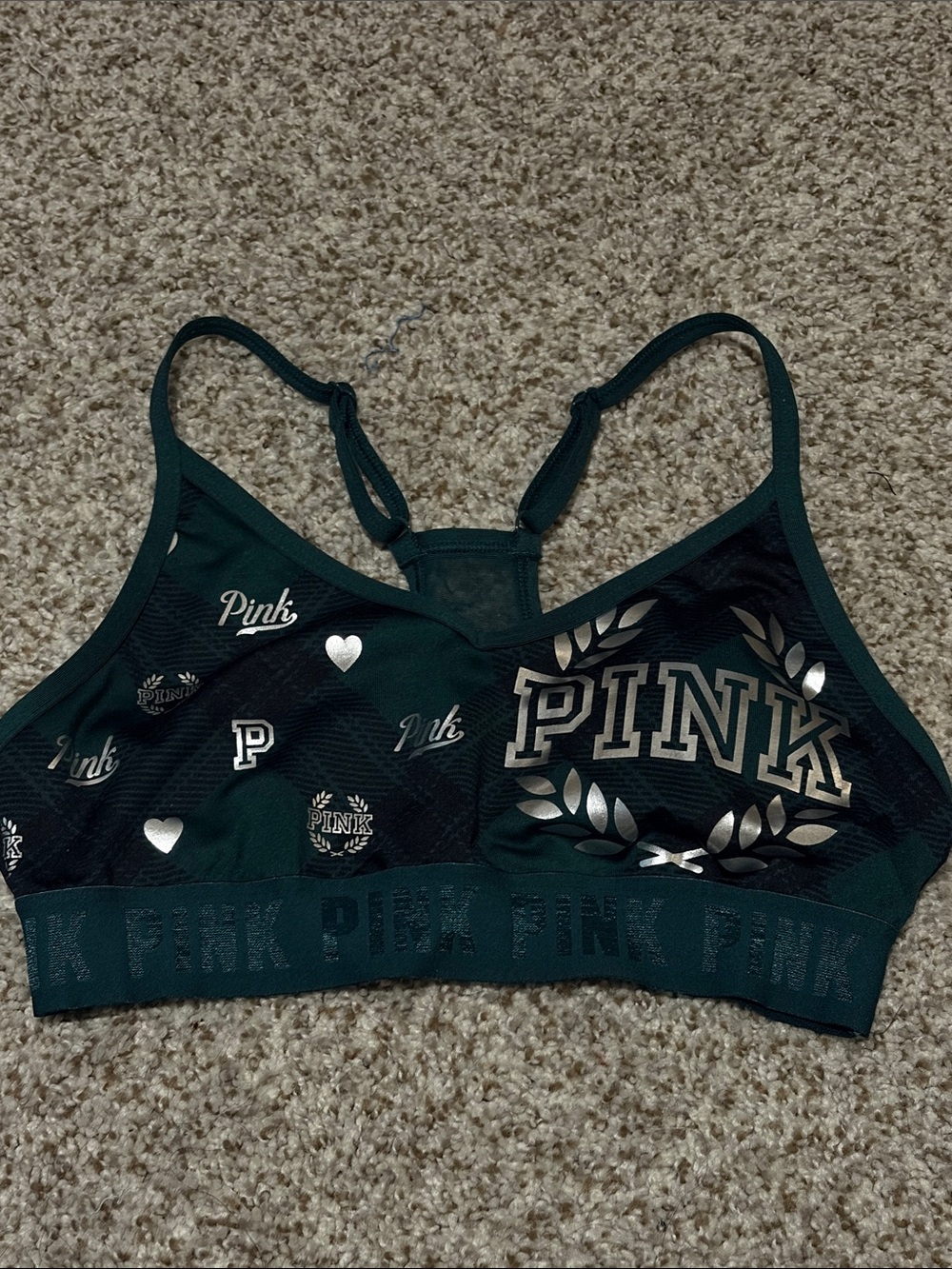 Victoria's Secret PINK Ultimate Foil Bling Sports Bra